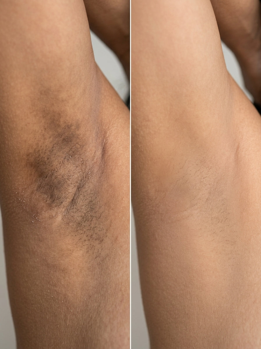 Antes e depois — Braços